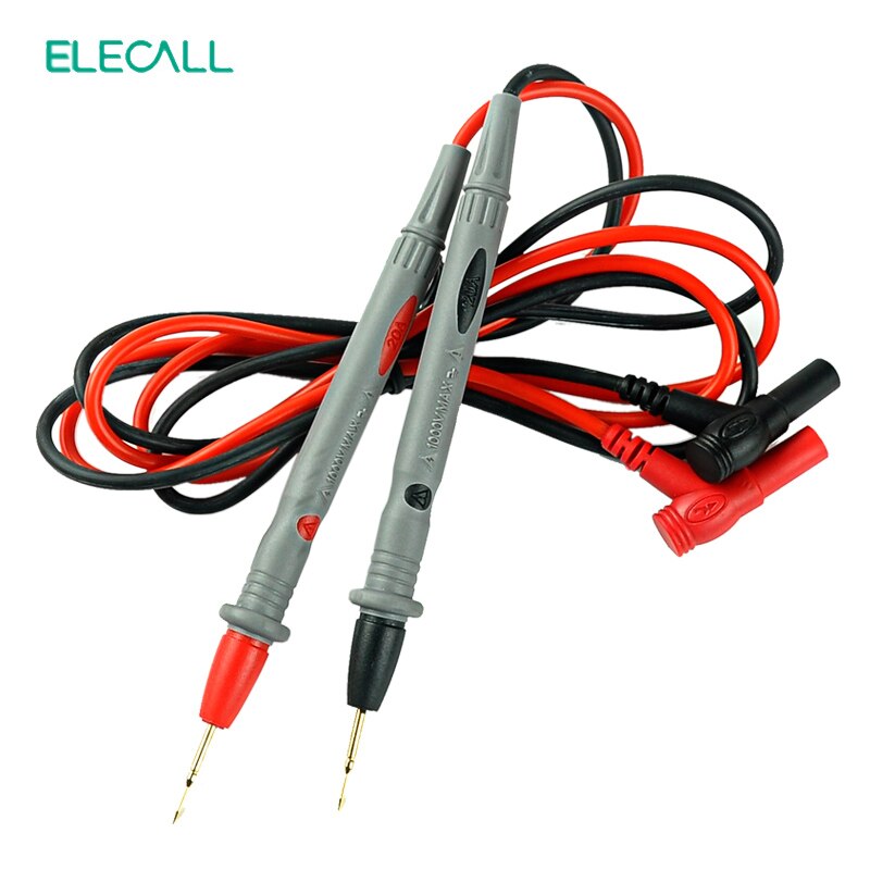 A18-J Naald Siliconen Draad Goud-Plaat Tip Probe Test Leads Pin Universele Digitale Multimeter Tester Lead Wire Probe Pen kabel