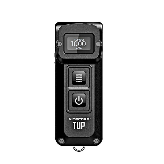 NITECORE TUP USB recargable MINI linterna CREE XP-L HD V6 max 1000 LM distancia de haz 180M revolucionaria inteligente ED: Black