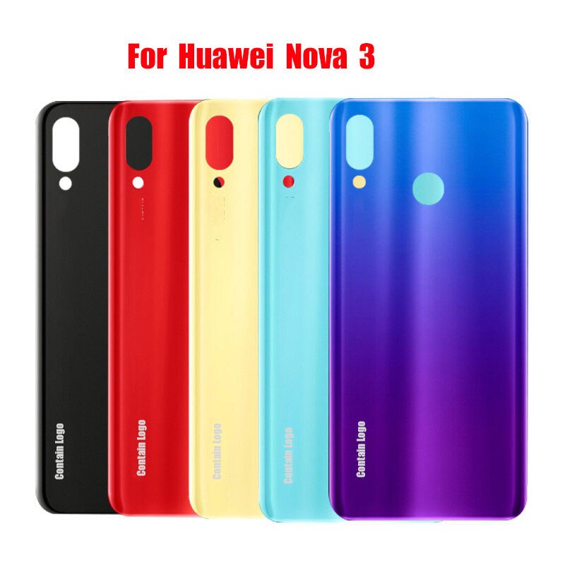 Funda trasera para Huawei Nova 3, carcasa de batería, reemplazo