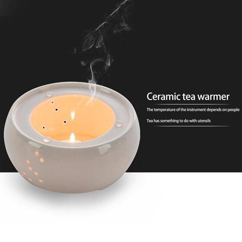 Keramische Kaars Kachel Thee Pot Verwarming Base Draagbare Theepot Warmer Houder Isolatie Base Kaarshouder Thee Accessoires