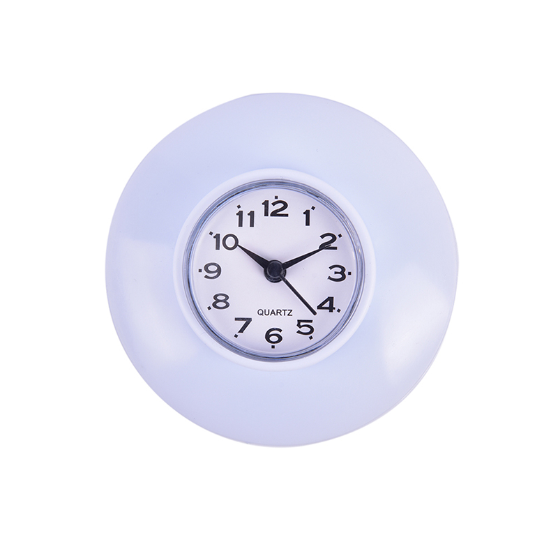 Stijl Badkamer Keuken Waterdichte Sucker Klok Douche Booth Krachtige Gehandeld Home Sucker Klok: WHITE