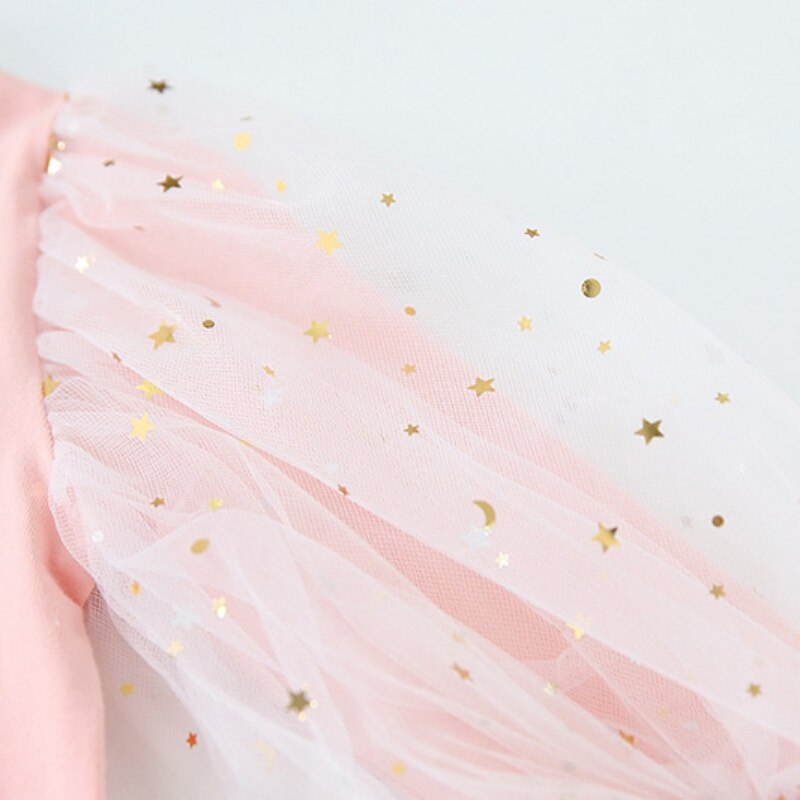 Kids Baby Girl Tops Autumn Blouse Cotton Puff T-Shirt Long Sleeve Shirt Lovely Princess Toddler Baby Clothes Sets