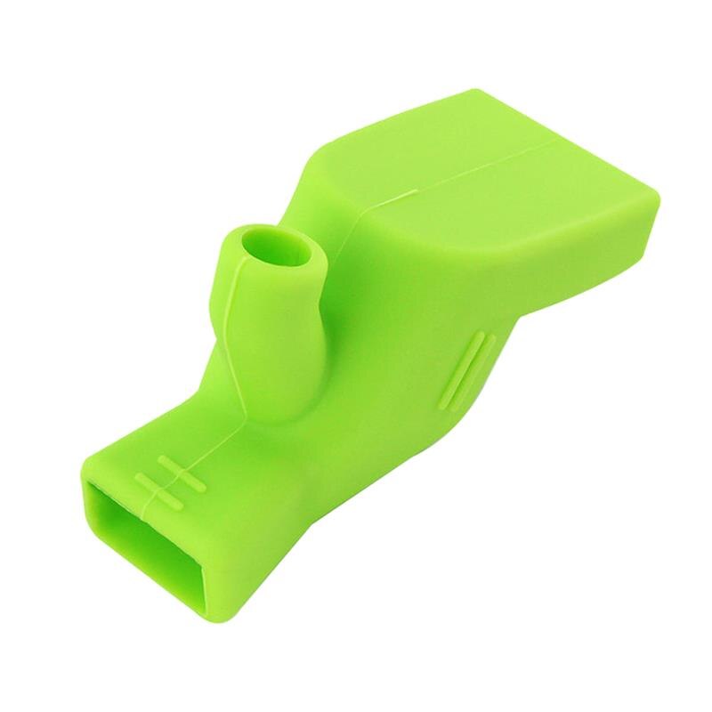 Kraan Extender Keuken Badkamer Water Tap Extension Kids Water Bereiken Kraan Siliconen Extender: green
