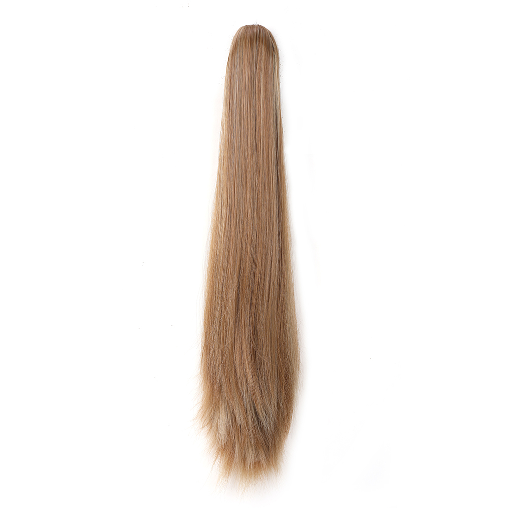 Cauda de pônei reta longa para mulheres, extensão de rabo de cavalo para meninas, cabelo sintético macio natural de alta qualidade, 20 in: P16/613