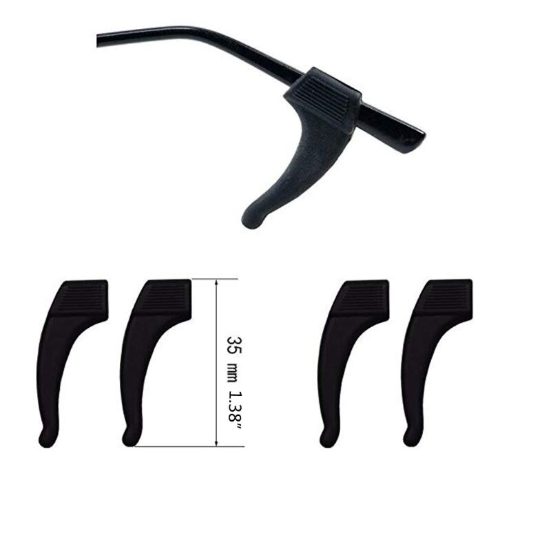 16 paar siliconen antislip ronde brilhouders, neuspads, oorhaken en brillenkoord