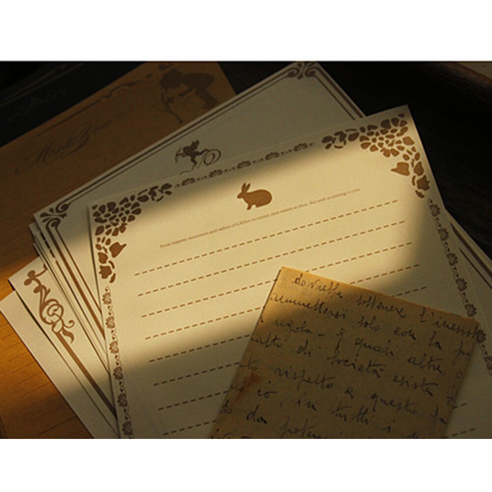 80 pièces rétro Vintage Kraft enveloppe lettre Invitation écriture papeterie bloc-notes lettre enveloppes fournitures scolaires