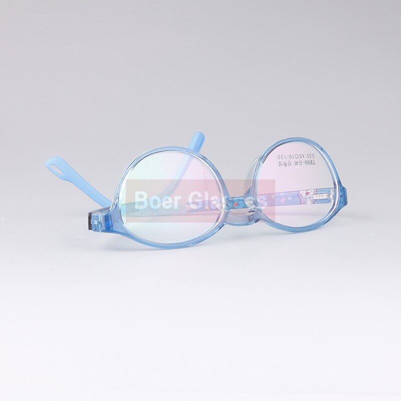 Montura de gafas para niños RX, gafas para niños y niñas, montura completa segura y cómoda, gafas graduadas 035: Blue