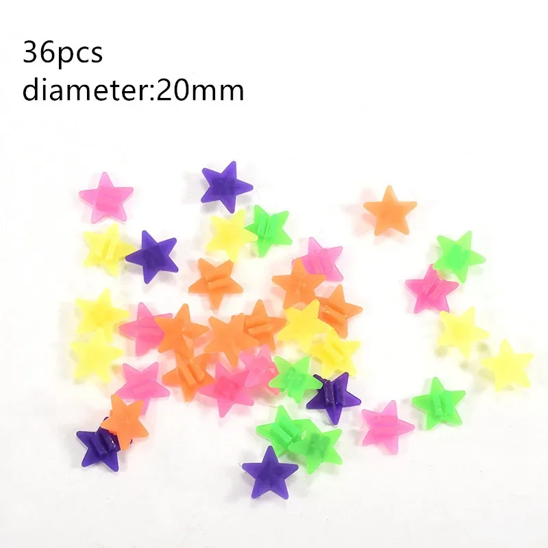 36 Uds. Cuentas para radios de rueda de bicicleta, múltiples colores y formas, cuentas para radios de bicicleta para niños, Clips de decoración para ruedas de radios de plástico para ciclismo: Rojo
