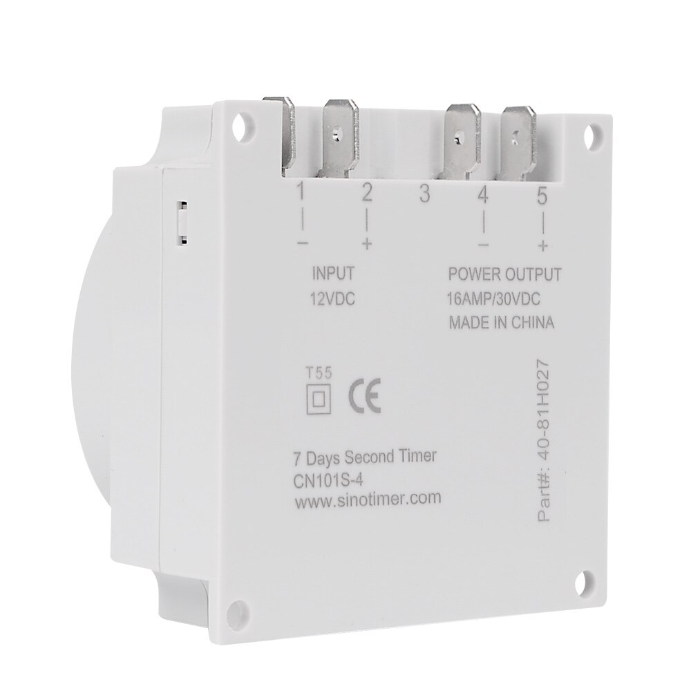 CN101S Economische Licht Timer Schakelaar 12 Volt Timer Programmeerbare Digitale Timer Elektrische Tijdschakelaar Wekelijkse Timer Tweede Timer: CN101S 12V