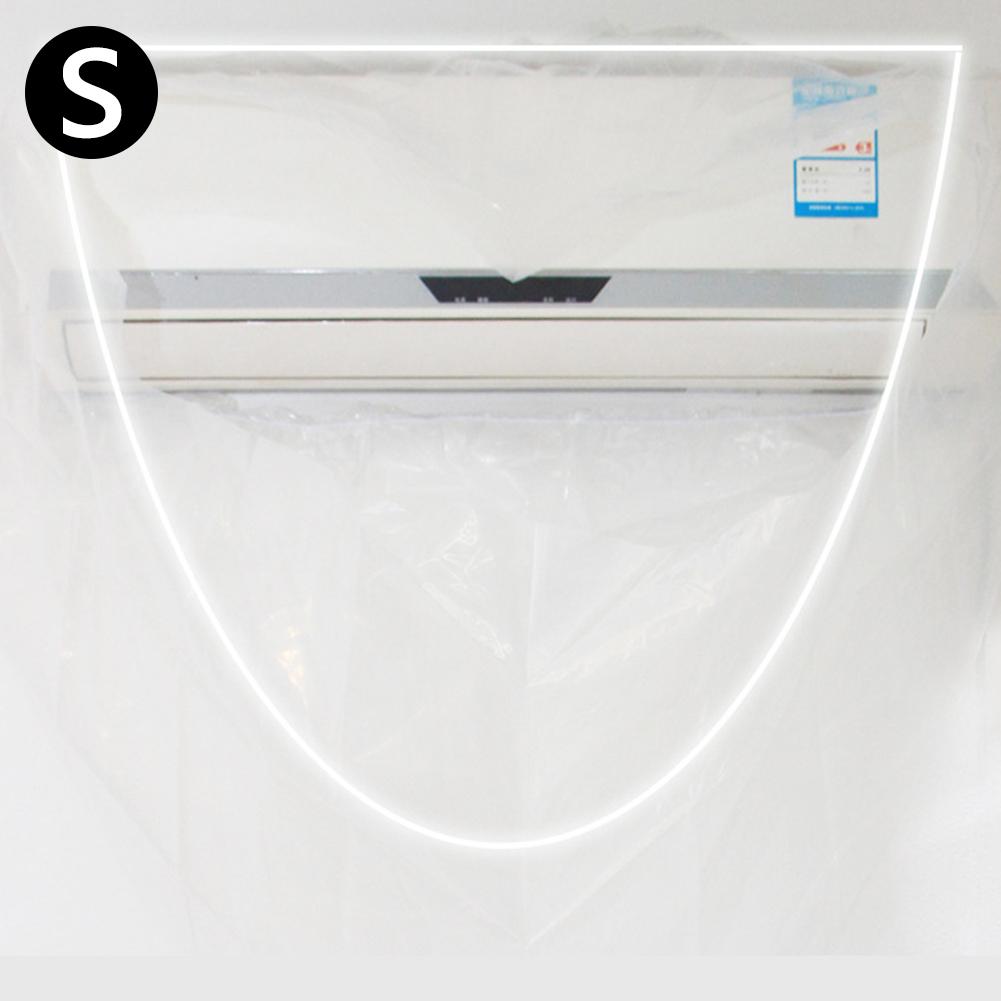 Foldable Wall Protection Air Conditioner Cover PVC Waterproof Reusable Air Conditioning Cleaning Cover Shiled !: S