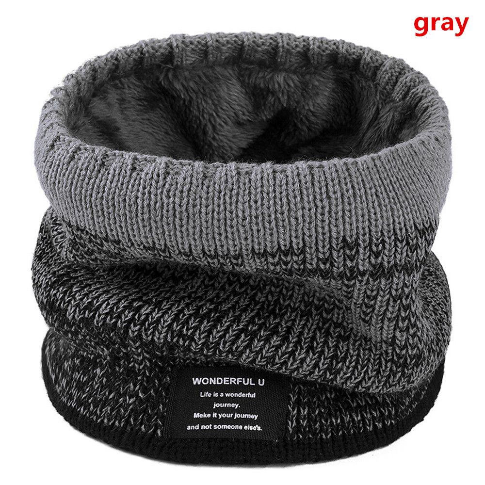 Foulard d&#39;hiver en cachemire épais pour homme et femme, cache-col, Bandana, tricoté, , résistant, masque de Ski, mouchoir: 4 gray