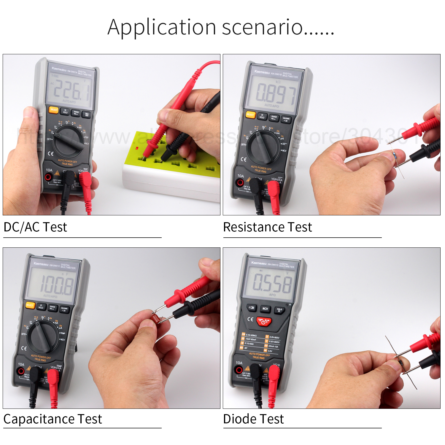 Multifunktions Intelligente Digital Multimeter DC/AC Kapazität Widerstand NCV True RMS Elektronische Wartung instrument Werkzeuge