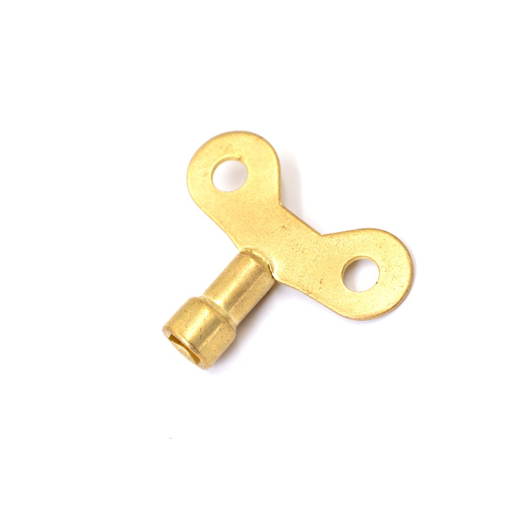 2Pcs Square Socket Brass Radiator Keys Solid Water Tap For Air Valve Plumbing Tool 6mm Hole Core