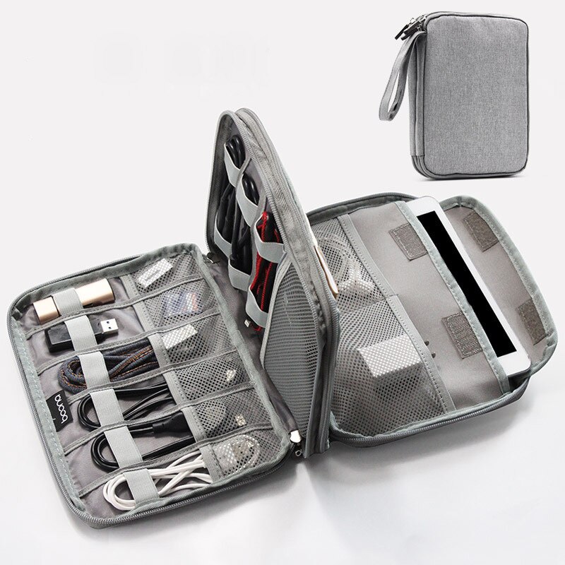 Grote Capaciteit Datakabel Opbergtas Reizen Elektronica Accessoires Organizer Pouch voor HDD Adapter Geheugenkaart Digitale Gadgets