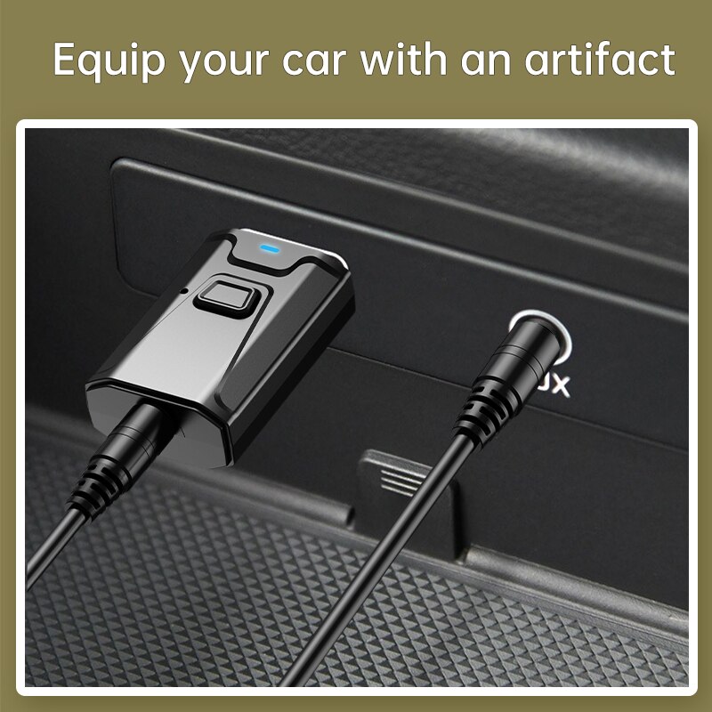 Bluetooth 5,0 transmitter and receiver hands-free wireless adapter stereo audio 3,5mm aux jack adapter for tv pc car kit speakers