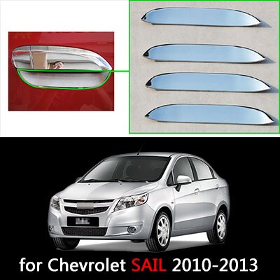 for Chevrolet Sail Sail Classic Chrome Door Handles Covers Chevy Chromium Styling Car Accessories Stickers Car Styling: Bowl