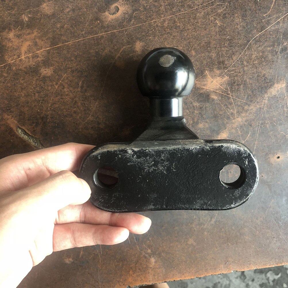 1 Pc Trailer Coupling Head Zinc Plated 50mm Durable Practical Carbon Steel Angled Coupling