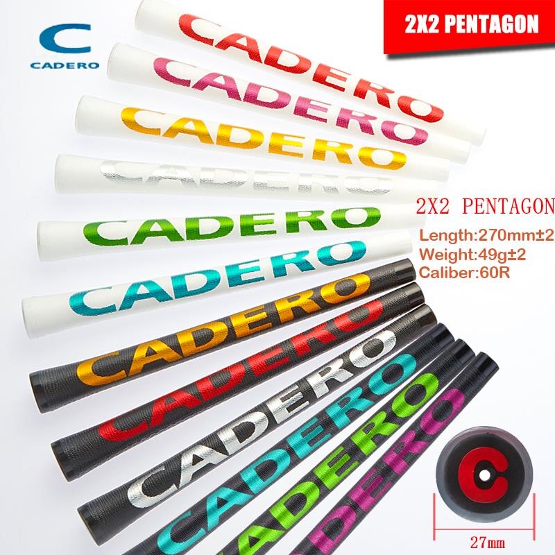 Kristal Standaard CADERO 2X2 PENTAGON AIR NER Golf Grips 9 Kleuren Beschikbaar Transparante Club Grip