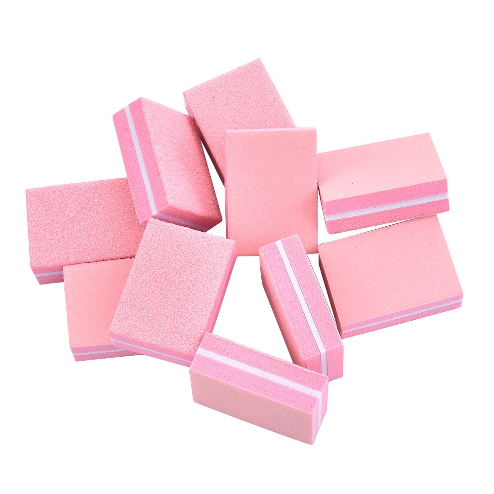 Esponja para pulir uñas, bloque de lijado, pedicura, manicura, herramientas de Arte de uñas, esmalte de uñas duradero y sin daños, Unisex, 10 Uds.: TE156