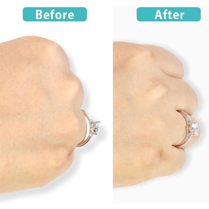 8Pcs Silicone Invisible Clear Ring Size Adjuster Rings Sizers Jewelry Regulator Tools