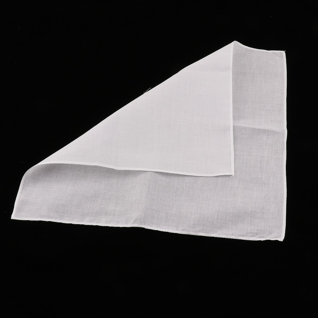 20 stk hvide blanke lommetørklæder 100%  bomulds firkantede bløde og vaskbare blide hanky børnetas graffiti blanke lommetørklæde 28 x 28cm