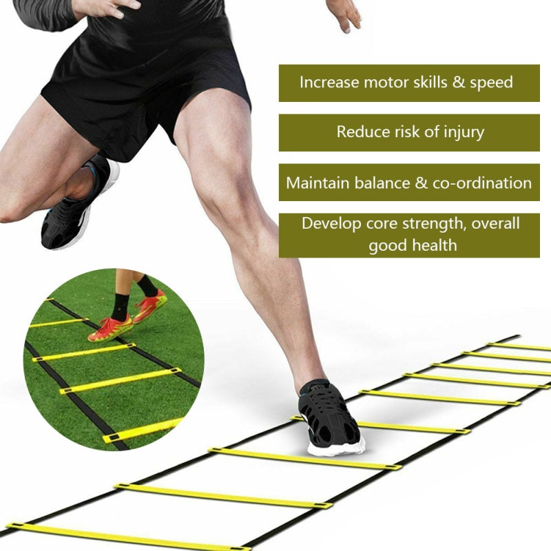 3/4/6M Outdoor Soccer Agility Speed Jump Ladder Fitness Football Training Nylon Rope Soccer Ball Training Sport Equipment