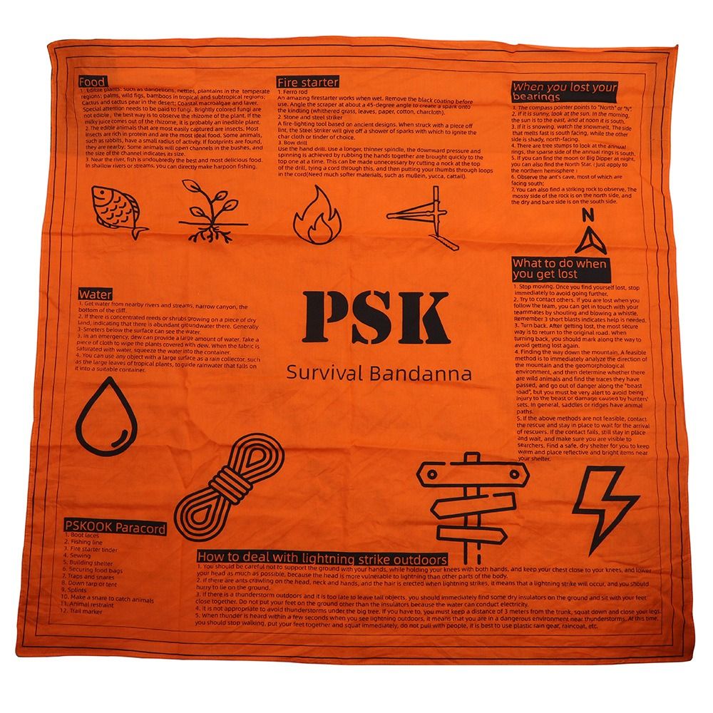 Fietsen Rijden Vierkante Survival Sjaal Survival Guide Hoofdband Camping Bandana Nekbescherming Veelzijdige Wandelsjaals Heren Dames