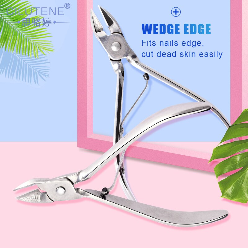 1pc Cilutene Nail Cuticle Nipper Rainbow Clipper Scissor Dead Skin Remover Manicure Nail Art Tool Nail Trimming Nippers
