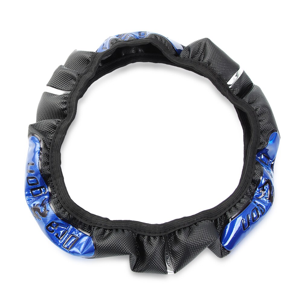 Reflecterende leren autostuurhoezen voor infiniti  fx35 q50 q30 esq  qx50 qx60 qx70 ex jx35 g35 g37: Blauw