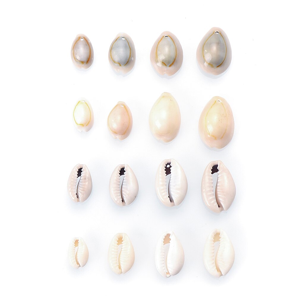 iYOE 50pcs 16-23mm Natural Shell Beads Loose Spacer Seashell Charms For Making DIY Bracelet Necklace Pendant Handmade Jewelry