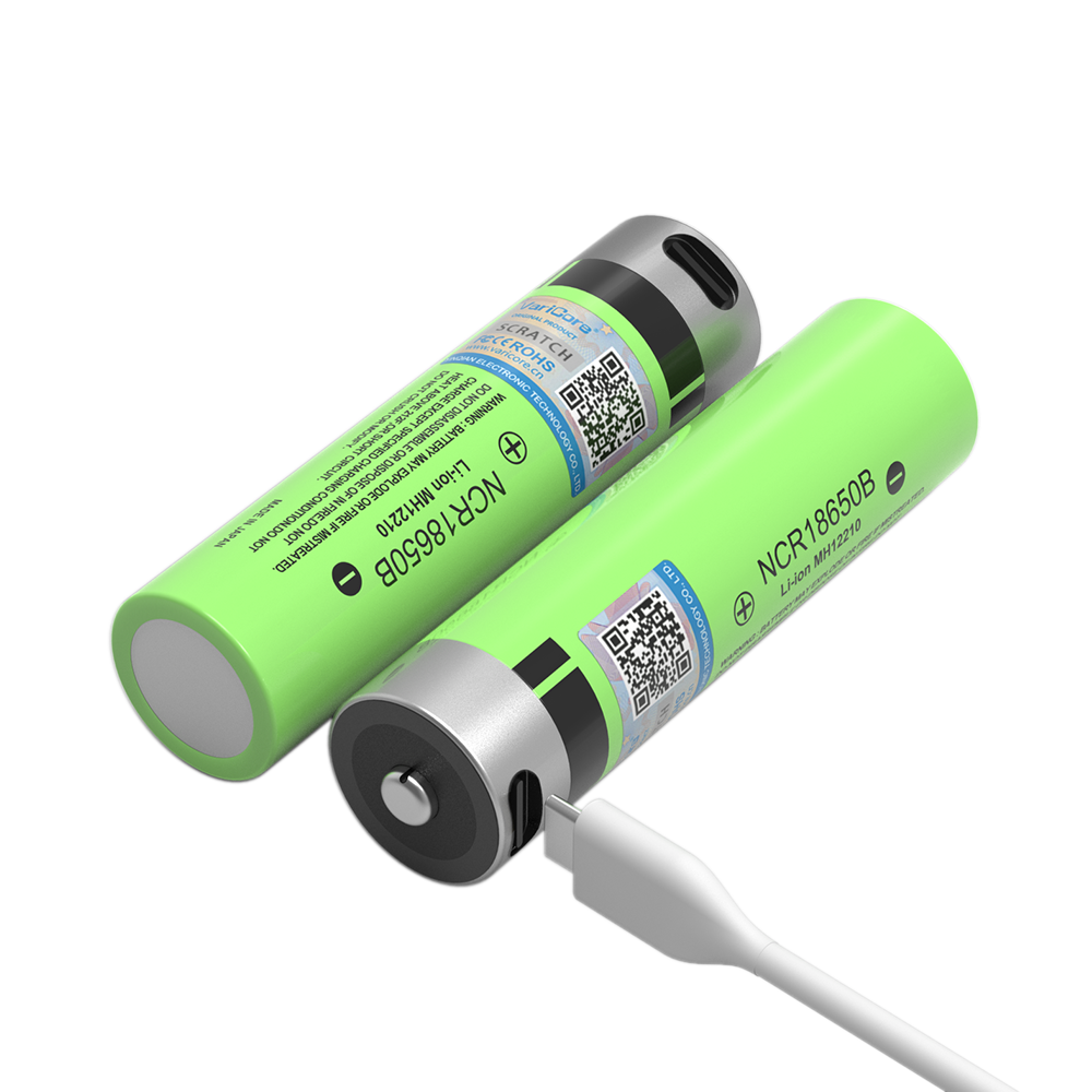 VariCore 3.7v 18650 3400Mah Lithium Battery TYPE-C portable Rechargeable batteries NCR18650B for Home Remote Control Flashlight
