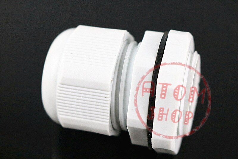 10PCS PG7 3-6.5mm Cable gland IP68 Waterproof Nylon Plastic Cable Gland Connector CE