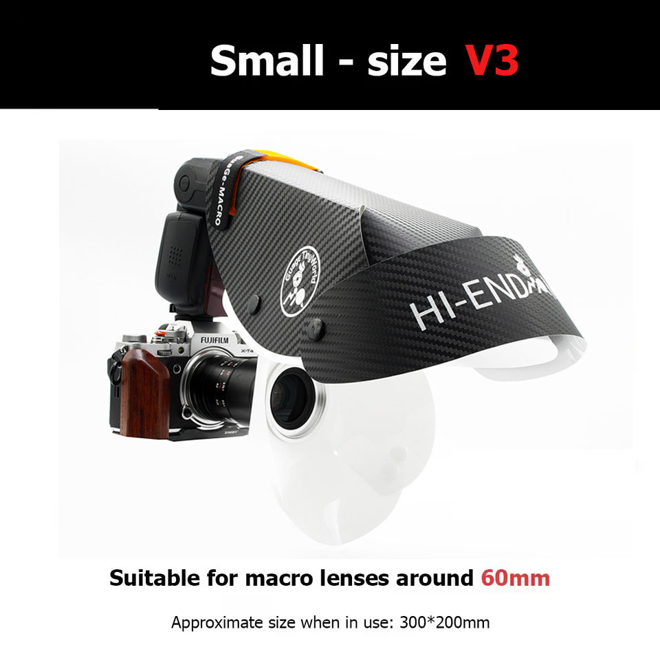 Universal Blitz Diffusor Softbox Blitzgerät Reflektor Snoot Kamera Zubehör für Makro Objektiv Aufnahme: Rot