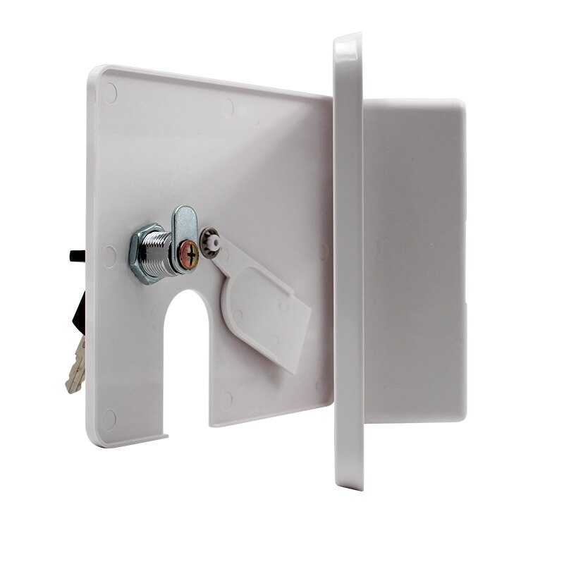 Escotilla de Cable eléctrico de alta resistencia, Cable eléctrico funda protectora de RV, cubierta de cuerda eléctrica para cámper, color blanco