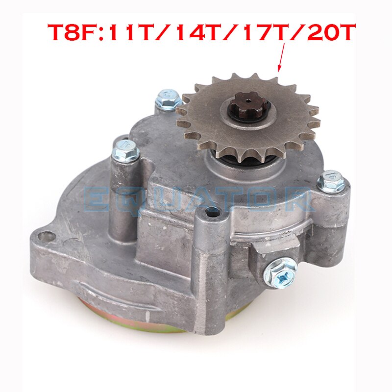 T8F Clutch Drum Gear Box with 11T 14T 17T 20T Sprocket for 33cc 43cc 49cc Rod II Go Kart Mini Moto Dirt Bike Scooter ATV buggy