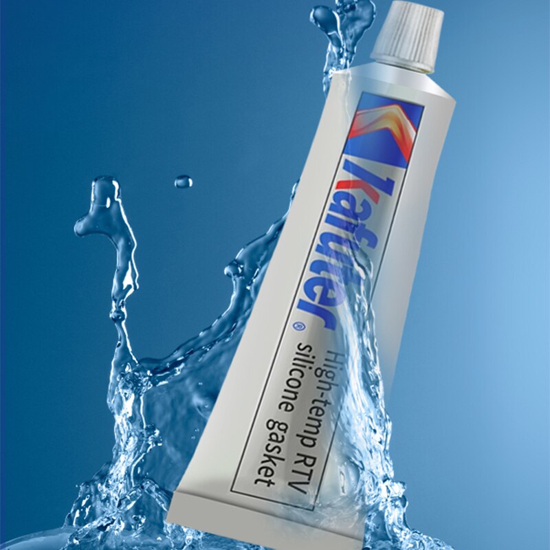 85g Kafuter K-583 silicone silver flat sealant waterproof, oil-resistant and heat-resistant car engine special glue