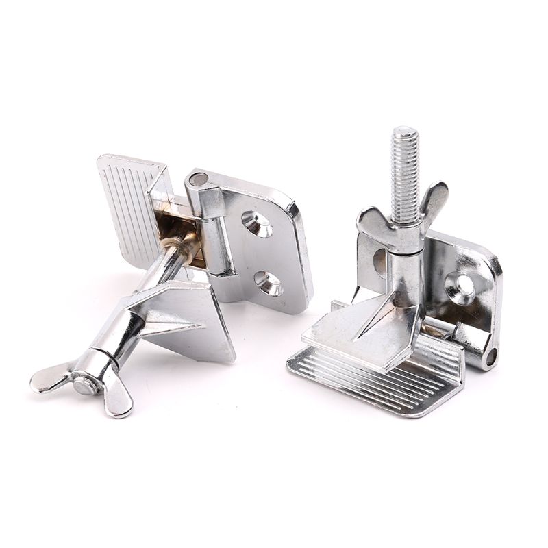 2 pièces en alliage de Zinc argent sérigraphie pinces charnière pince papillon charnière pince pour bricolage fixation écrans outil