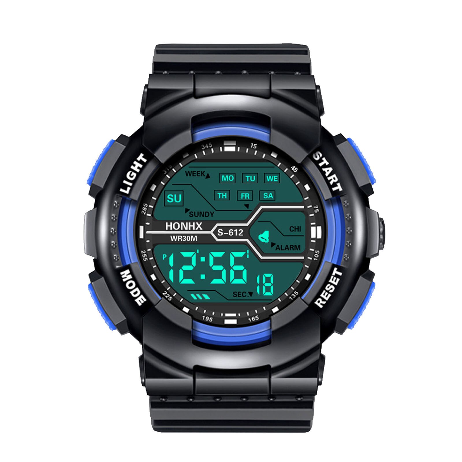 Beständig Männer Sport Uhren retro Schrittzähler Kalorien LED Digital Uhren Schwimmen Armbanduhren Reloj hombre Schmuck #4: G