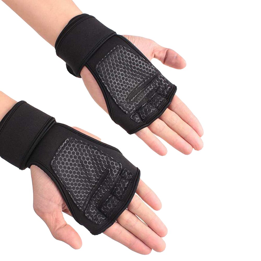Gants d'entrainement d'haltérophilie pour femmes et hommes, 1 paire, pour le Fitness, la musculation, la gymnastique, les poignées, la protection de la paume des mains,