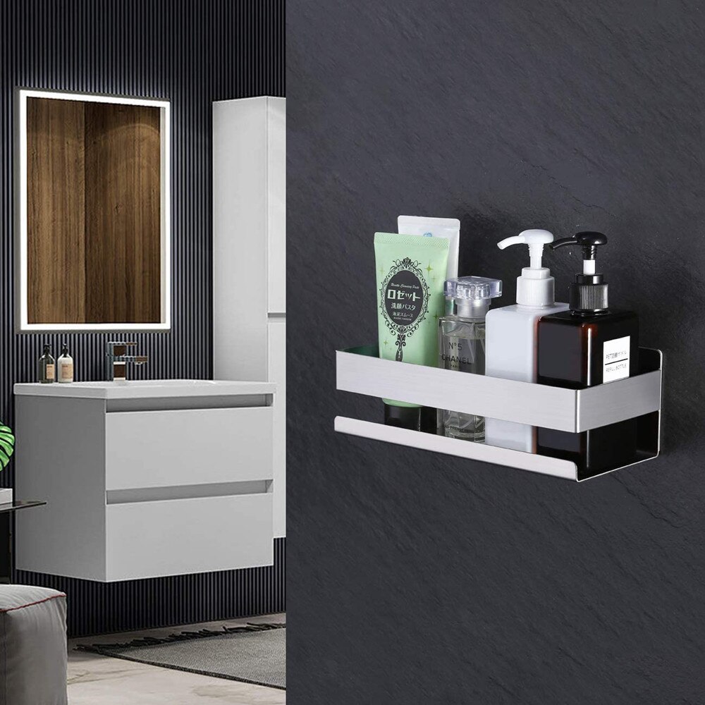 Plank douche plank badkamer rekken keuken opbergrek geen spijkeren naadloze installatie badkamer accessoires