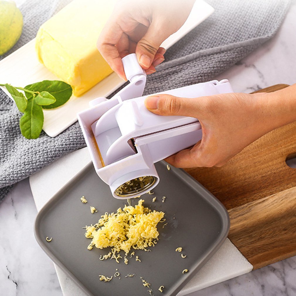 1 pcs Hand rotating cheese grater multi-function cheese grater three in one cheese planer Hand spin grater