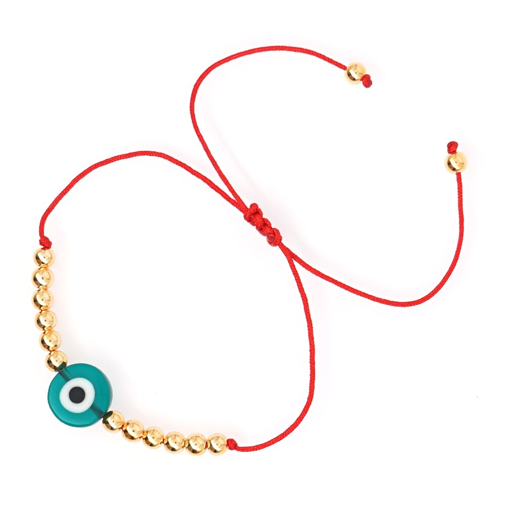 Go2Boho bracciale occhio greco bracciale malocchio Turco per donna Trendy 2021 gioielli Ojo Turco Pulsera braccialetti impilabili in corda: QT-B200006B