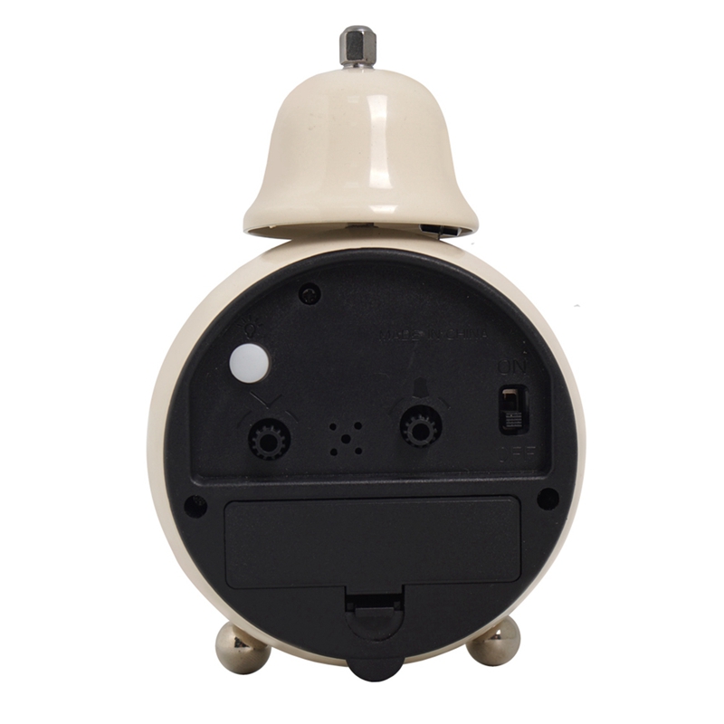 Alarm Clock,Bedside Analog Alarm Clock For Bedroom Battery Operated Round Clock For Room Decoration