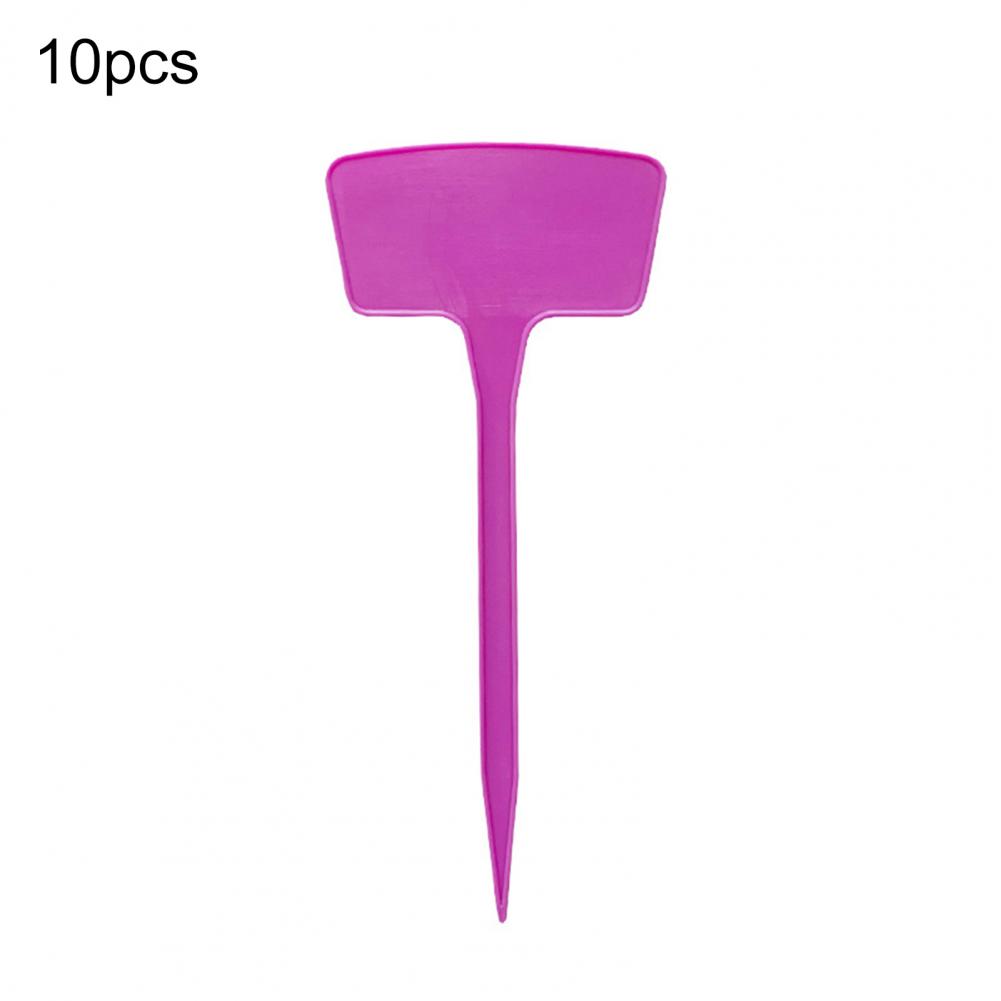 10 sztuk/zestaw 20cm etykiety na rośliny wodoodporna konstrukcja wkładki w kształcie litery T plastikowe znaczniki na rośliny klasyfikacja znak sortowania bilet robić ogrodnictwa: Ciemnoniebieski