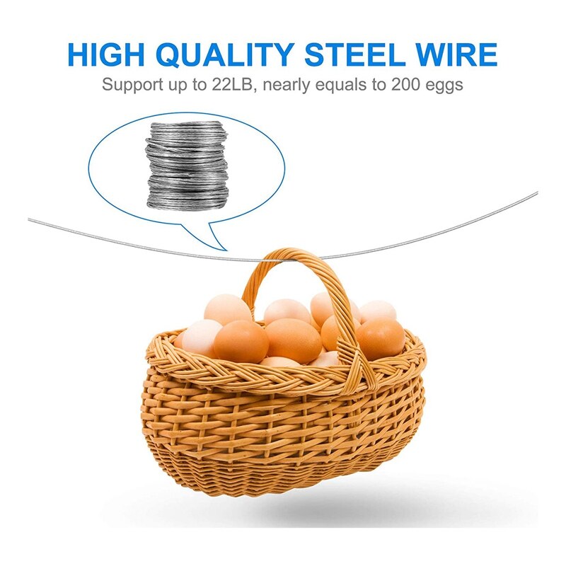 124Pcs Picture Hanging Wire Kit,Photo Frame Hanging Kit,Picture Hanging Kit with Nails for Wall Mounting