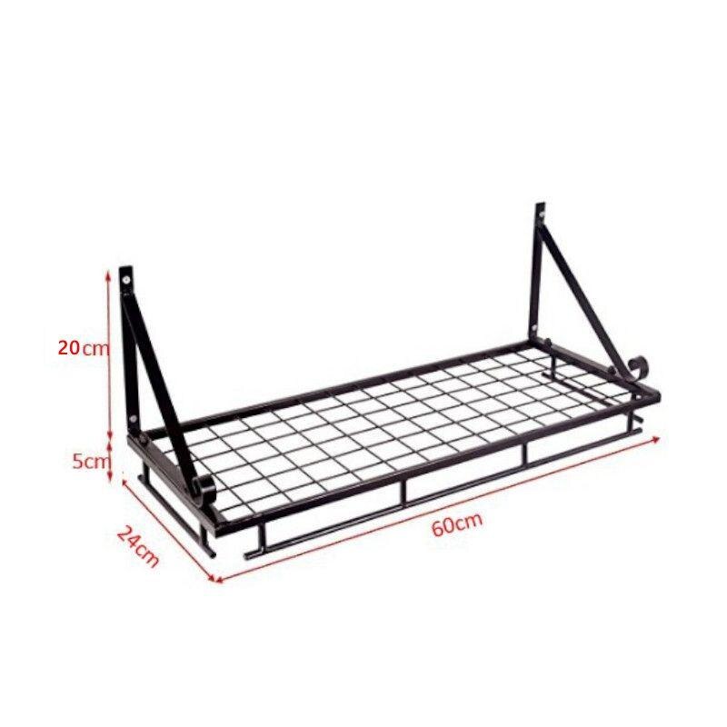 Kitchen Wall Mounted Cookware Storage Shelf With Hook Pot Pan Rack Holder Hanger Kitchen Storage Rack Tableware Organizer