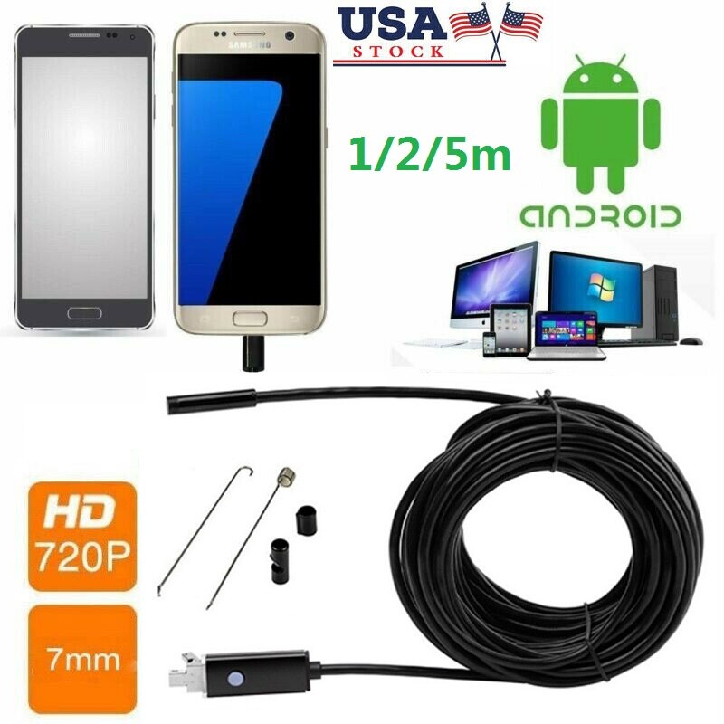 Built In 6LED Mini 2-IN-1 Endoscope Professionally To Help You See What You Cannot See And Touch