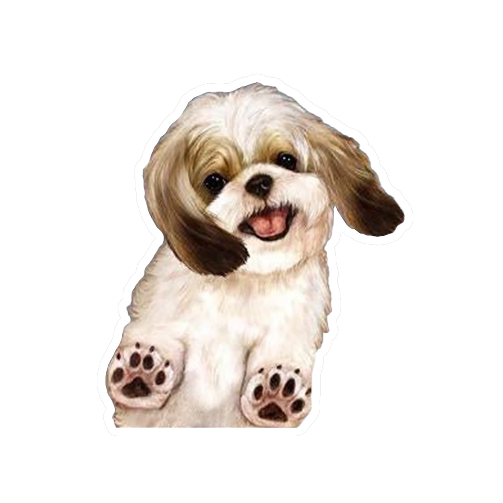 3D Funny Pug Dog Watch Snail PVC Car Window Decal Waterproof Cute Pet Puppy Vehicle Home Decorative Sticker Auto Accessory