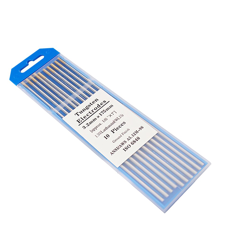 Tungsten Electrodes TIG Welding Rods Tungsten Rods TIG Welding Tungsten Needles Lanthanum 3/32" Gold Head