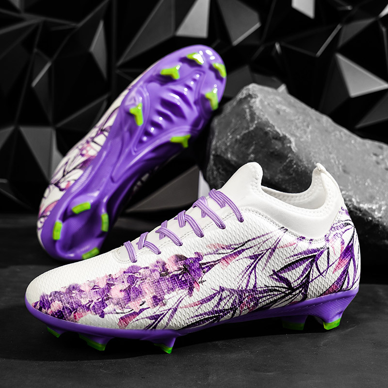 Mannen Voetbalschoenen Schoenplaten Gras Training Turf Antislip Voetbalveld Laarzen Unisex Topkwaliteit Professionele Match Sneaker Society
